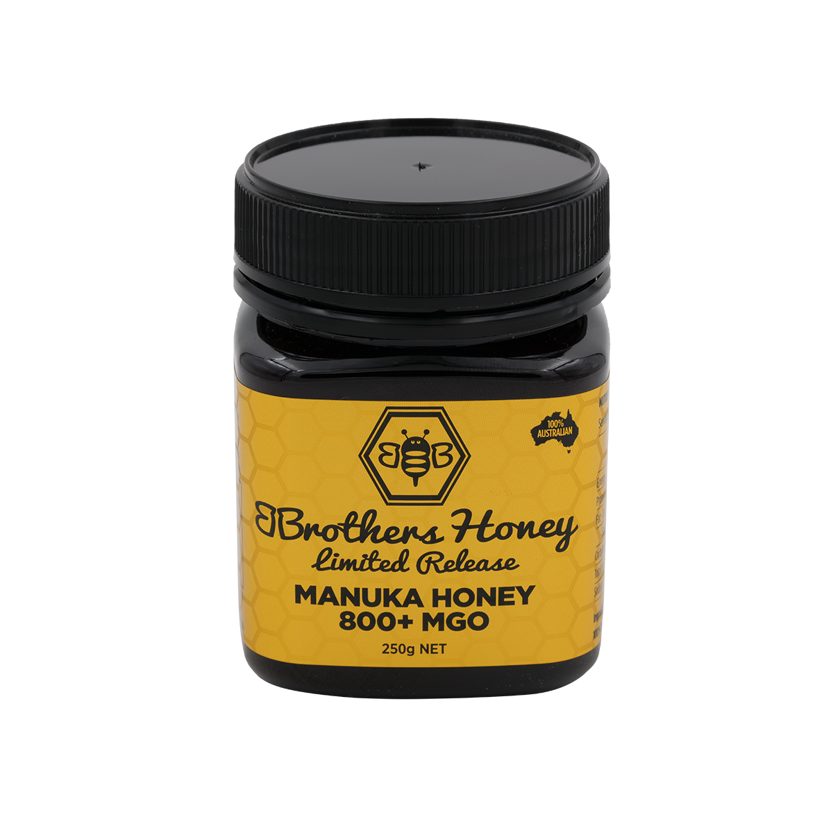 Maunka Honey 250GM MGO 800+ (Limited Release) - BBrothers Honey | Manuka Honey | Australia